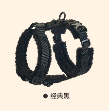 ISPET Y³ Fleece Comfort Harness - Black XXS