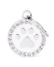 MyFamily White Glam Paw ID Tag