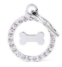 MyFamily White Glam Bone ID Tag