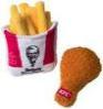KFC Collection Fries & Drumstick Duo Dog Toy